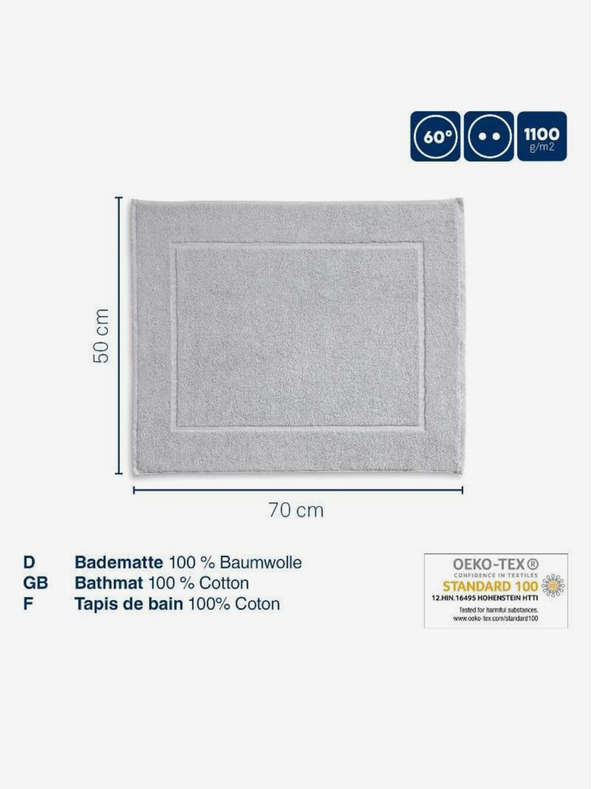 Kela Kopalniška preproga Ladessa 70x50 cm bombaž terra KELA