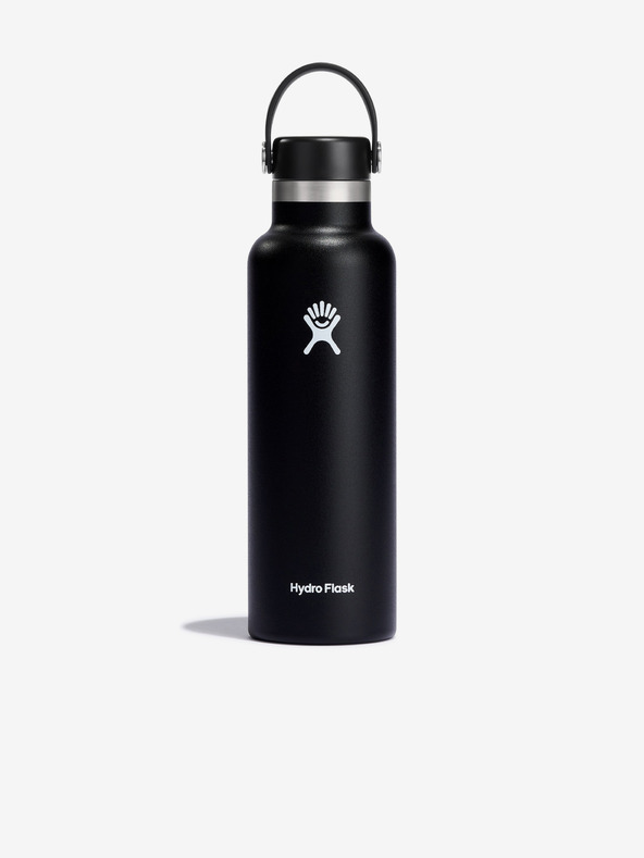 Hydro Flask Črna Hydro Flask iz nerjavečega jekla Standard Mouth Flex Cap (621 ml)