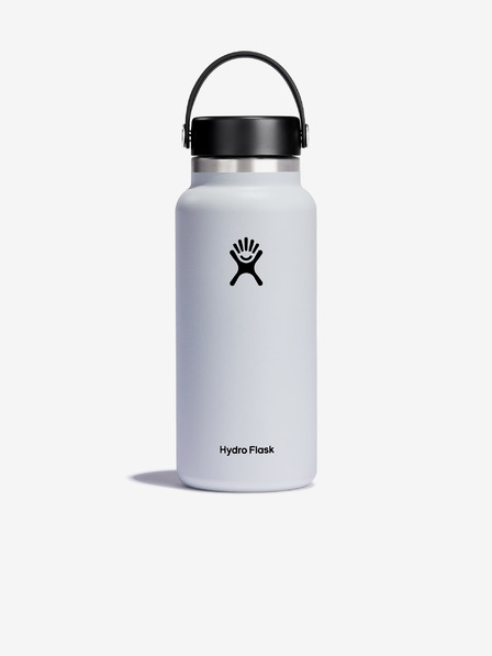 Hydro Flask Bela nerjavna termosteklenica Hydro Flask Wide Mouth Flex Cap (946 ml)
