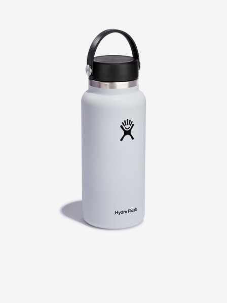 Hydro Flask Bela nerjavna termosteklenica Hydro Flask Wide Mouth Flex Cap (946 ml)