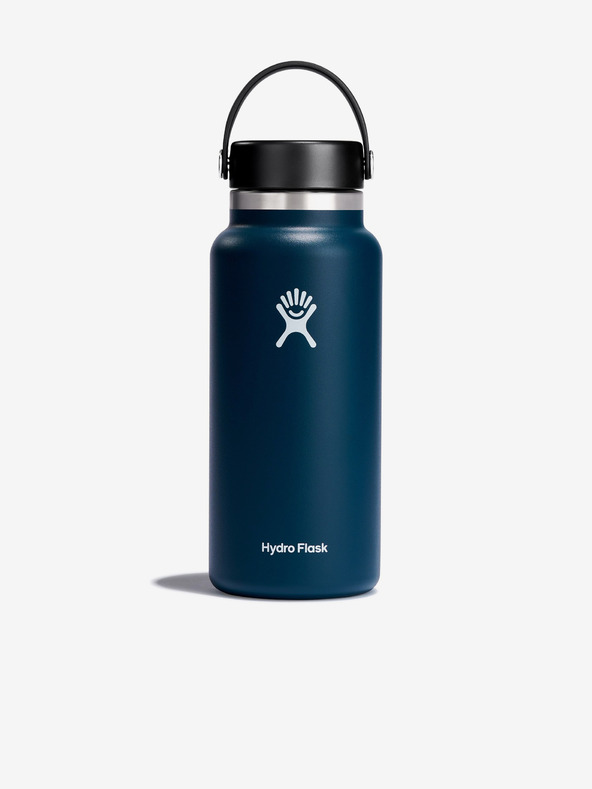 Hydro Flask Temno modra nerjavna termosteklenica Hydro Flask Wide Mouth Flex Cap (946 ml)