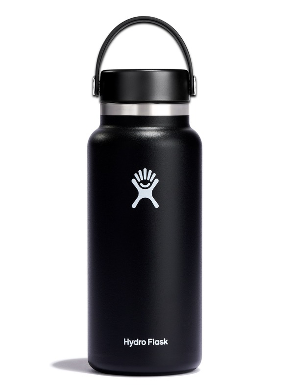 Hydro Flask Hydro Flask Nerjavna termosteklenica Wide Mouth Flex Cap 32 oz (946 ml) Črna