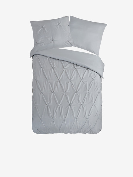 Pure Siva posteljnina Pure 140 x 220 cm
