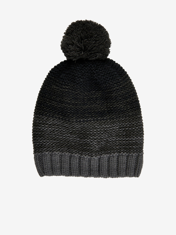 Color Kids Temno siva dekliška zimska kapa s pompomom Barva Otroci