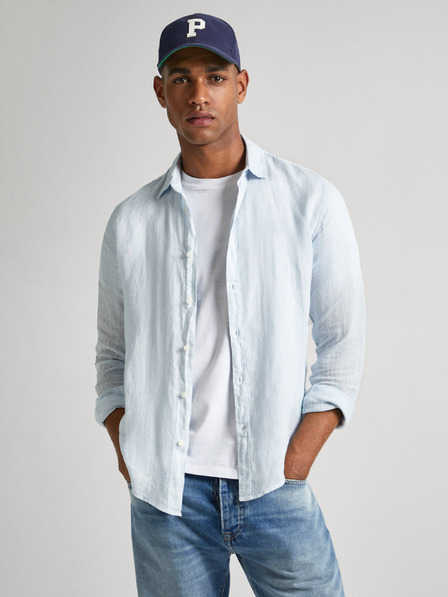 Pepe Jeans Svetlo modra moška srajca Pepe Jeans