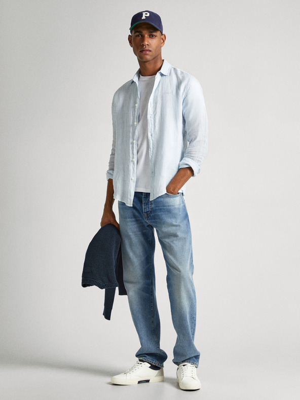 Pepe Jeans Svetlo modra moška srajca Pepe Jeans