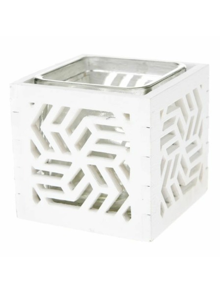 Casa de Engel Lesen svečnik s steklom - bel, 0/40