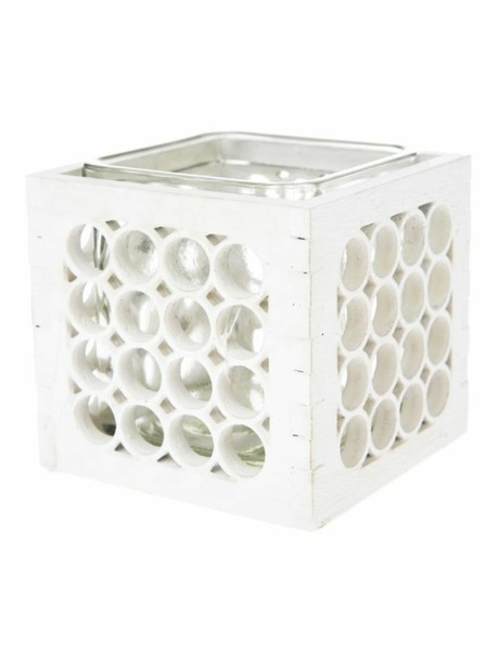 Casa de Engel Lesen svečnik s steklom - bel, 0/40