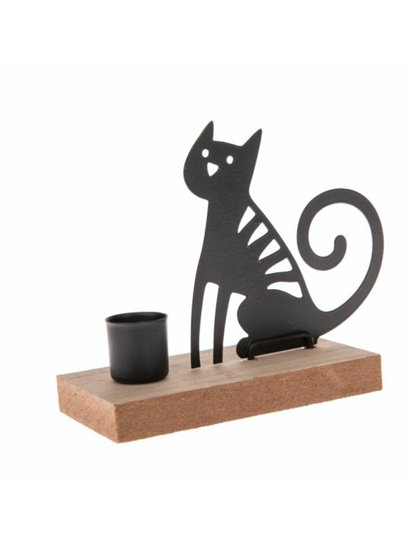 Casa de Engel Kovinski svečnik - mačka, 4/48
