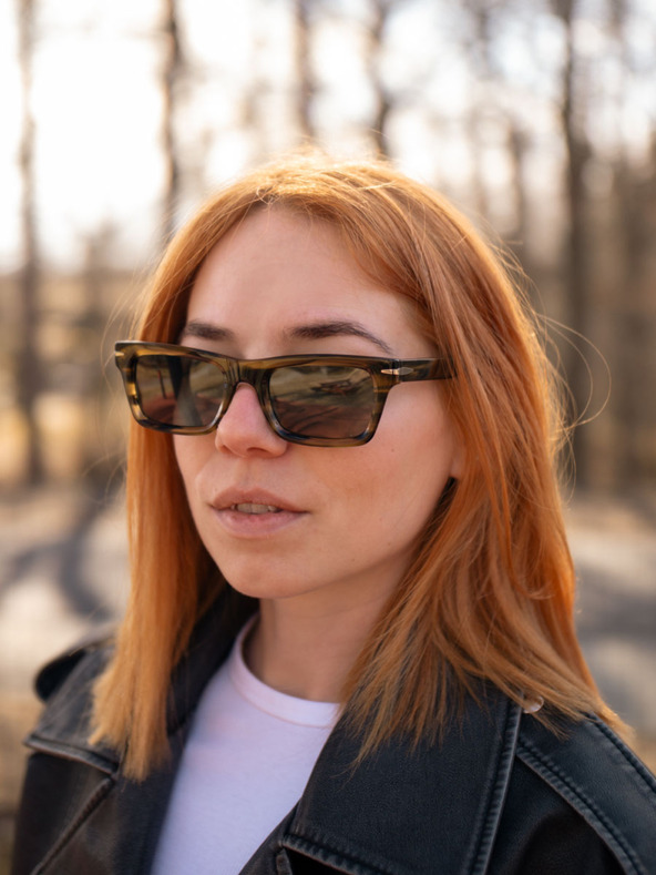 VEYREY VeyRey acetatna polarizirana sončna očala nerd stil Mahk