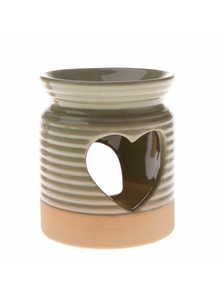 Casa de Engel Porcelanasta aromska svetilka s srcem, zelena, 0/36