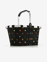 Reisenthel Črna pikčasta nakupovalna košara Reisenthel Carrybag