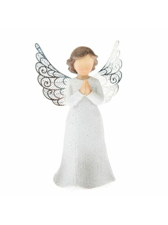 Casa de Engel Poliresinski angel s kovinskimi krili, molilen, 9/108