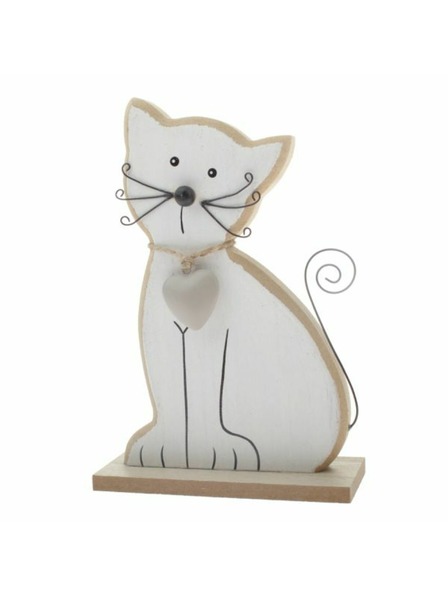 Casa de Engel Lesena mačka 15cm - bela, 6/72