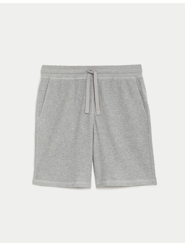 Marks & Spencer Domače hlače iz čistega bombaža s teksturo vaflja Marks & Spencer