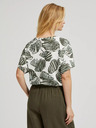 Moodo Zelena bluza s tropskim potiskom Moodo