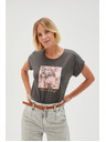 Moodo Ženska majica L-TS-4630 GREY Moodo