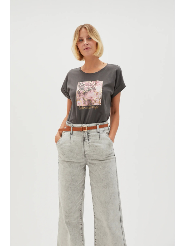 Moodo Ženska majica L-TS-4630 GREY Moodo