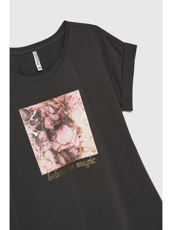 Moodo Ženska majica L-TS-4630 GREY Moodo