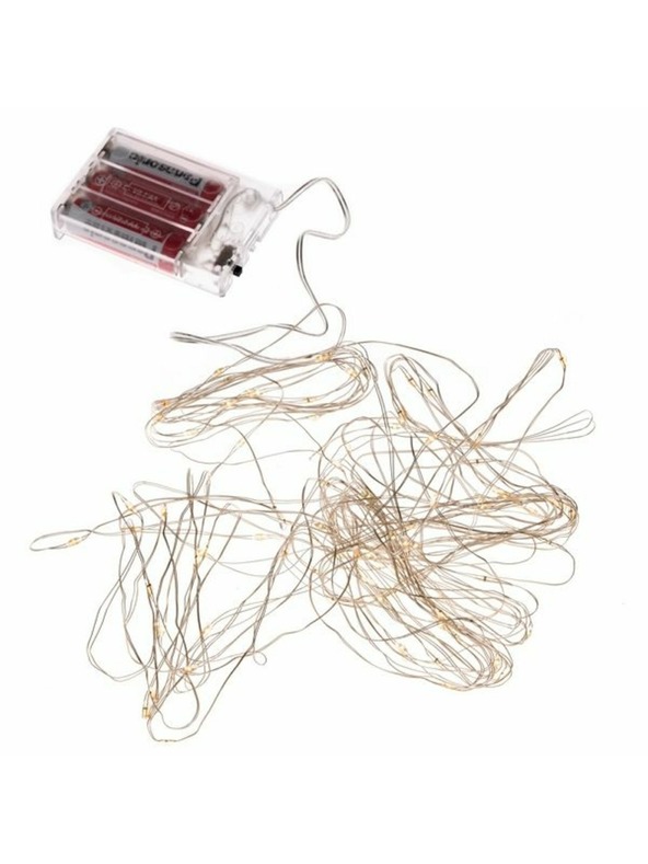 Casa de Engel LED svetlobna veriga 100 LED, toplo bela, 0/100