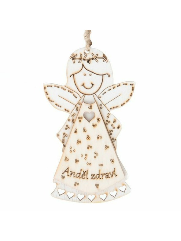 Casa de Engel Leseni viseči angel z napisom (CZ), 0/200