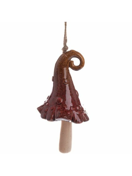 Casa de Engel Keramični zvonec - klobuk, rjava, 6/36