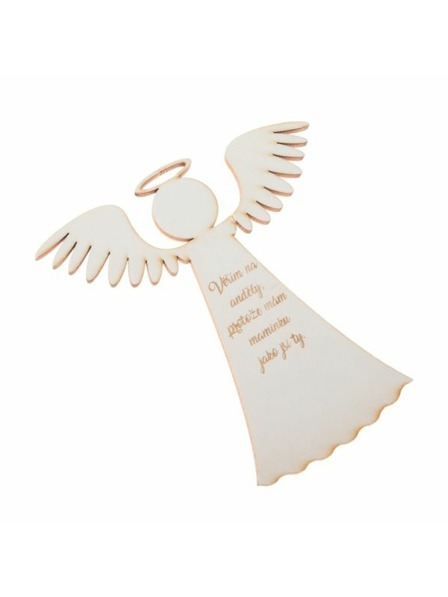Casa de Engel Leseni angel z napisom (CZ), 0/100