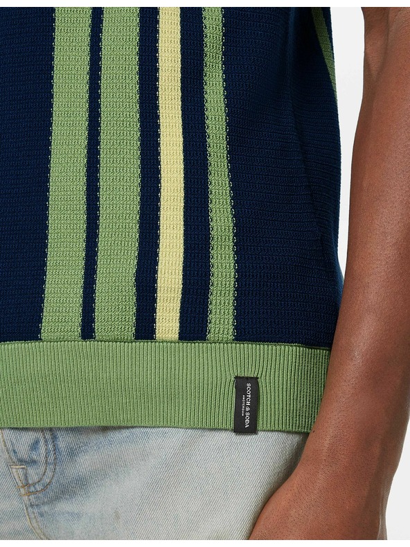 Scotch & Soda Moška pletena majica Scotch & Soda