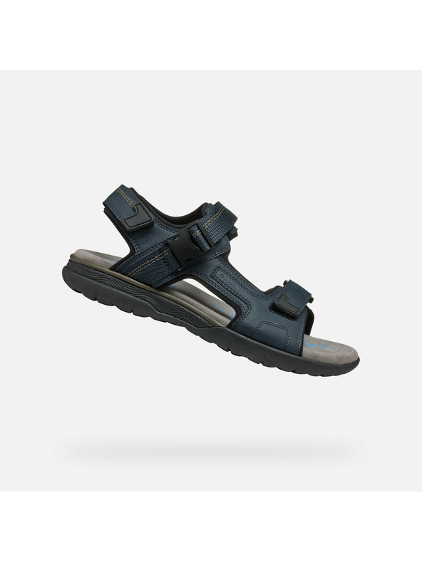 Geox Tmavé modré pánske sandále Geox Spherica EC5