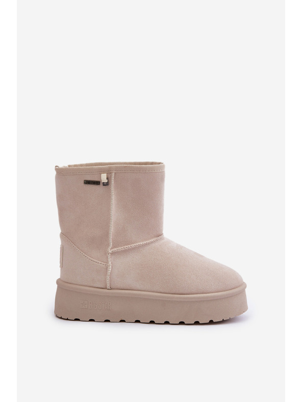 BIG STAR SHOES Ženski čevlji z visoko platformo Snows Big Star Light Beige
