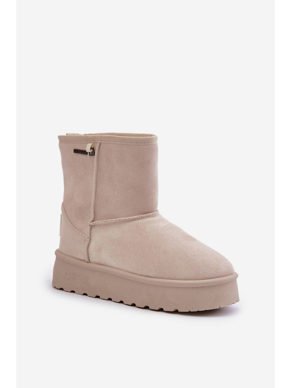 BIG STAR SHOES Ženski čevlji z visoko platformo Snows Big Star Light Beige