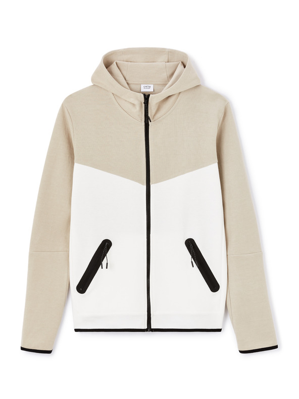 Celio Bež moška jopa z zadrgo Celio Lenewyoke