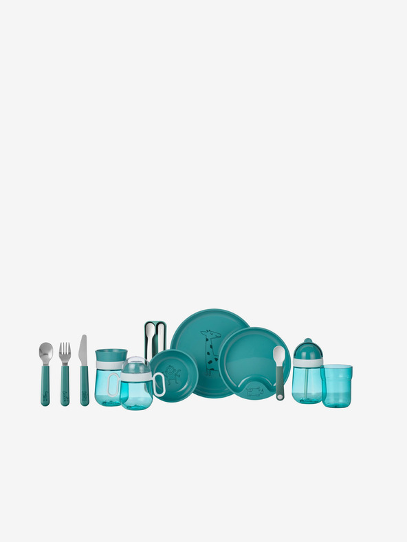 Mepal Mepal Otroški učni krožnik Mio Turquoise