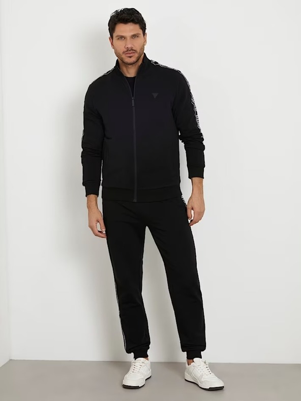 Guess Jeans Moške črne hlače New Arlo Guess jeans