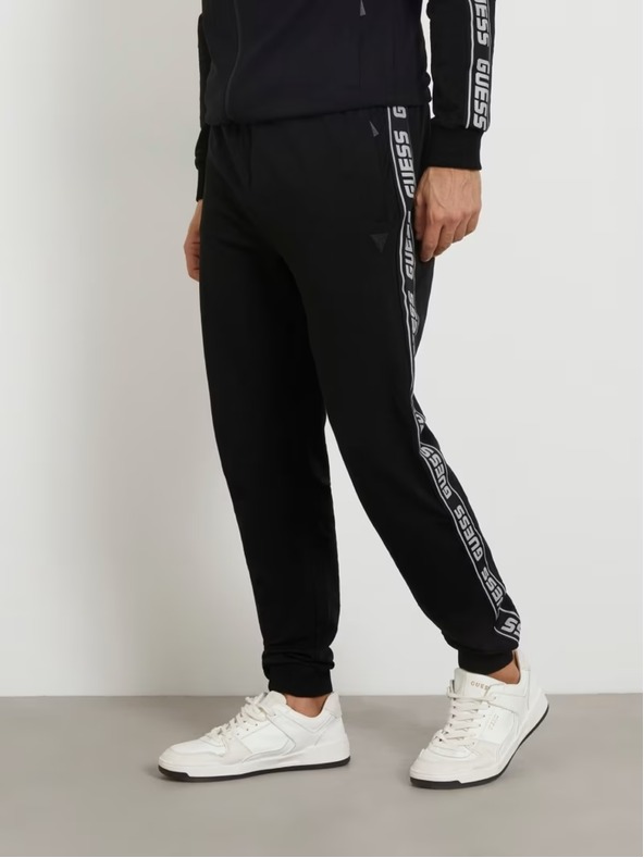 Guess Jeans Moške črne hlače New Arlo Guess jeans