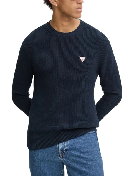 Guess Jeans Moški temno moder pulover z3hm1 Guess jeans