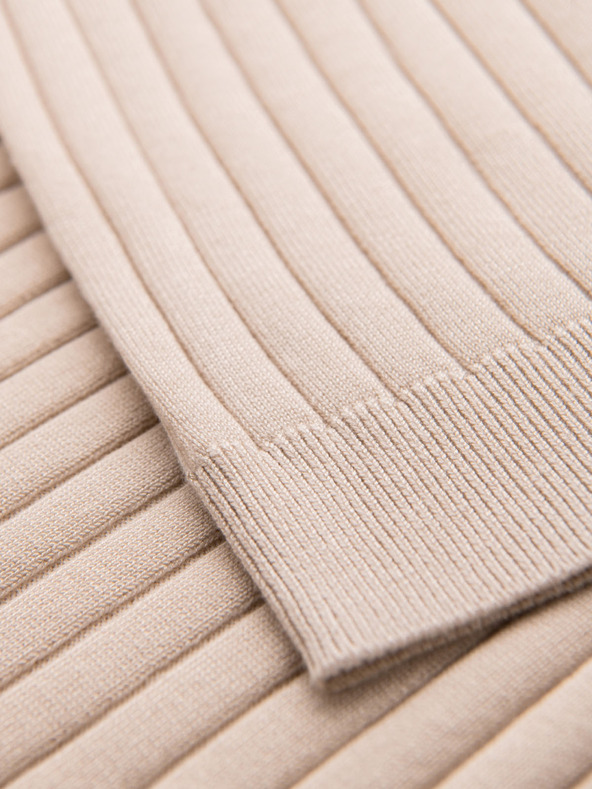 Ombre Clothing Moška polo majica SLIM FIT iz viskoze z navpičnimi črtami Ombre Clothing