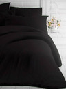 Kvalitex Francúzske jednofarebné bavlnené posteľné prádlo 220x200, 70x90cm čierne