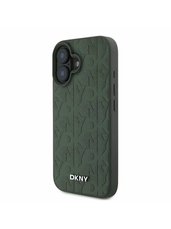 DKNY DKNY PU Usnjena zadnja torbica za iPhone 16 Green