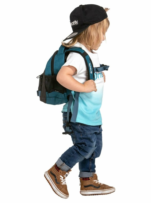 Meatfly Meatfly nahrbtnik Levi Petrol Heather/Charcoal Heather 10 L