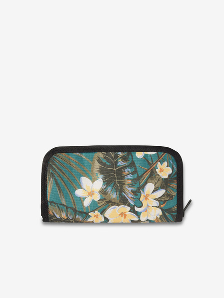 Dakine Petrolej ženska vzorčasta denarnica Dakine Luna Wallet Emerald Tropic