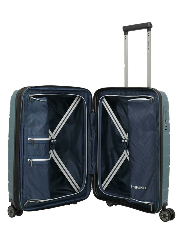 Travelite Potovalni kovček Travelite Air Base S exp Ice blue