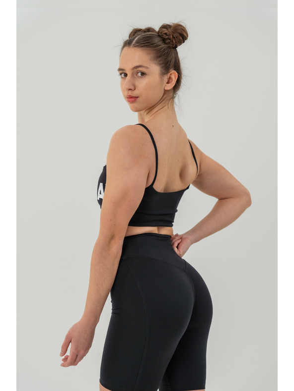 Nebbia Pajkaste kratke hlače z visokim pasom 9" SNATCHED 614 XS, black