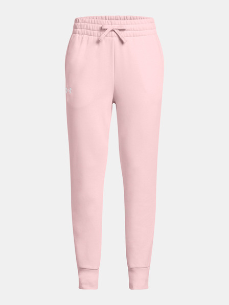 Under Armour Dekliške spodnji del trenirke Under Armour UA Rival Fleece Joggers-PNK