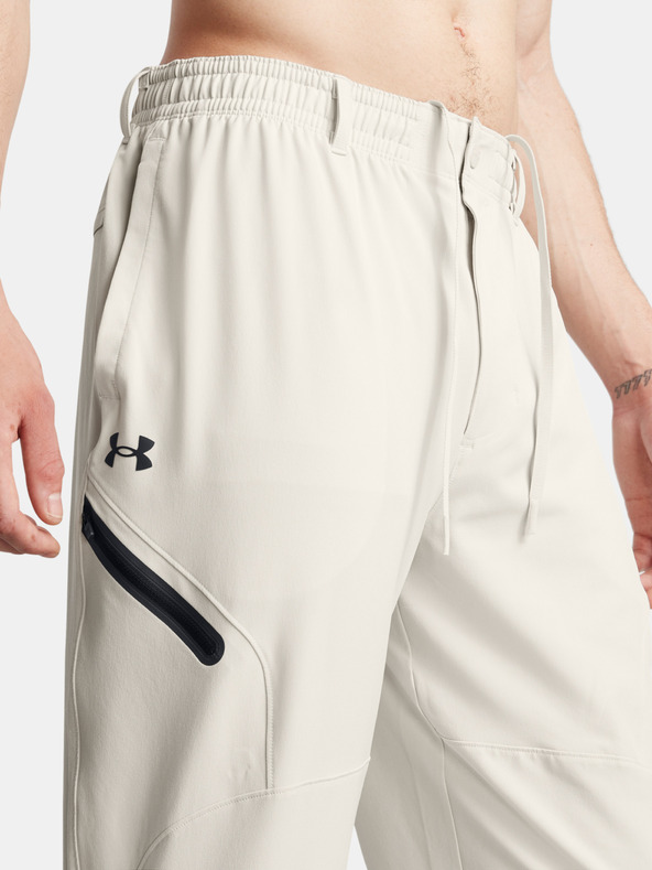Under Armour Moške spodnji del trenirke Under Armour UA Unstoppable Joggers-WHT