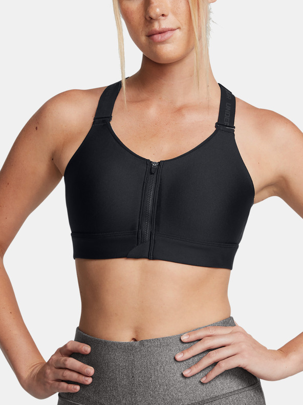 Under Armour Ženski nedrček  Under Armour UA Infinity High Zip 2.0 Bra-BLK