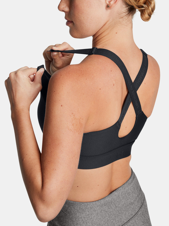 Under Armour Ženski nedrček  Under Armour UA Infinity High Zip 2.0 Bra-BLK