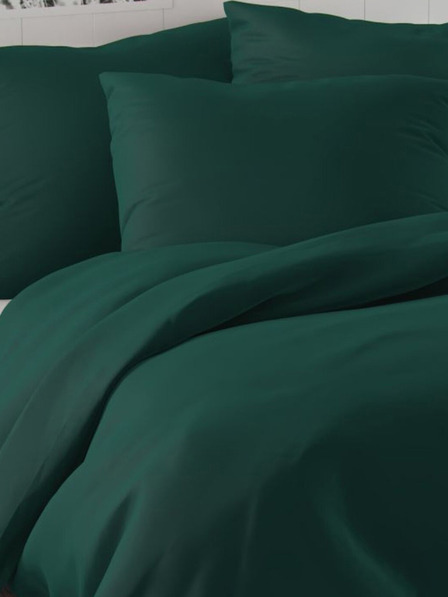 Kvalitex Francoska satenenasta rjuha LUXURY COLLECTION 1+2, 240x220, 70x90cm temno zelena