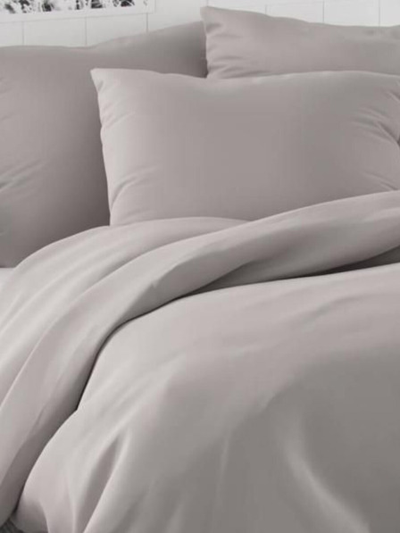 Kvalitex Svileni francoski posteljnina LUXURY COLLECTION 1+2, 200x200, 70x90 cm svetlo siva