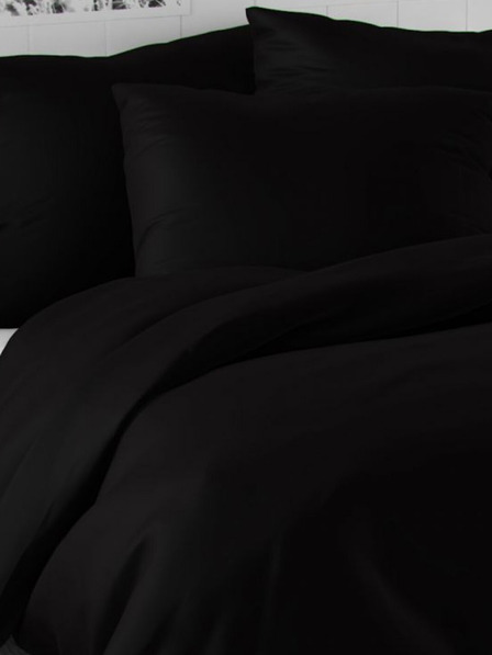 Kvalitex Svileni francoski podaljšani komplet posteljnine LUXURY COLLECTION 1+2, 240x220, 70x90cm črn